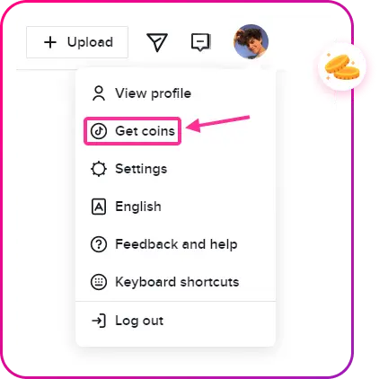 How to Get Coins on TikTok Using Desktop Step 1
