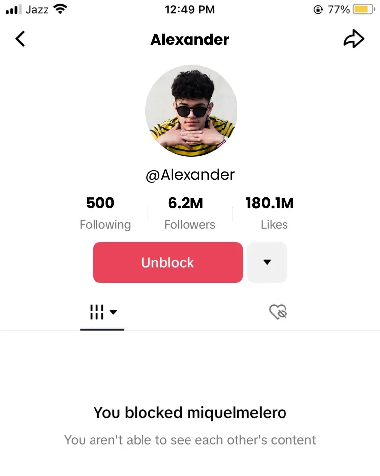 How to Unblock Someone on TikTok - Step 3