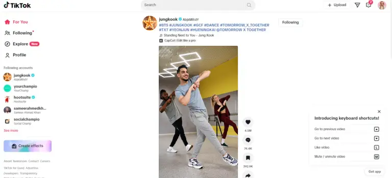 How to block someone on TikTok - Step 1