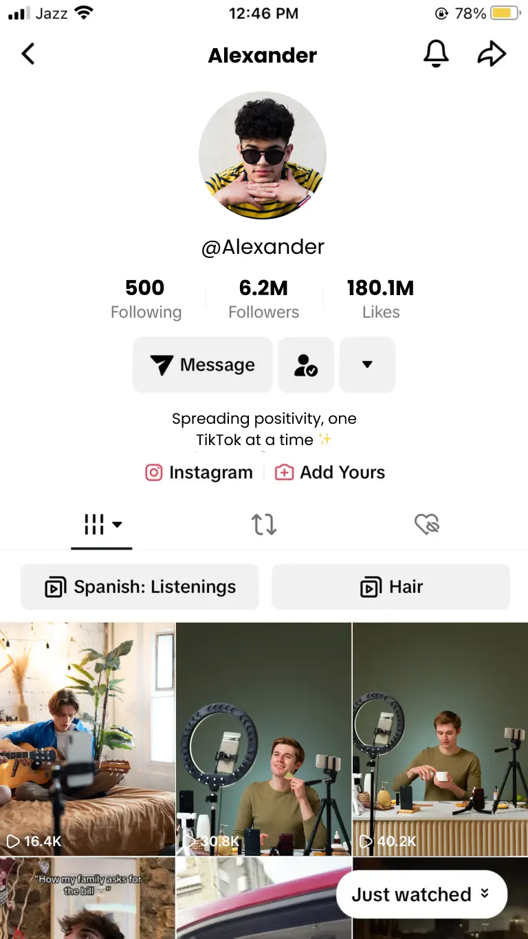 How to block someone on TikTok - Step 3