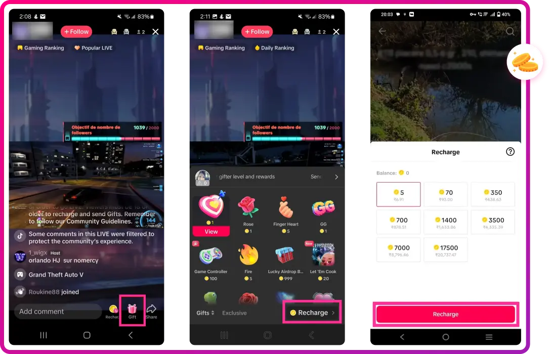 How to Go Live on TikTok Step 2