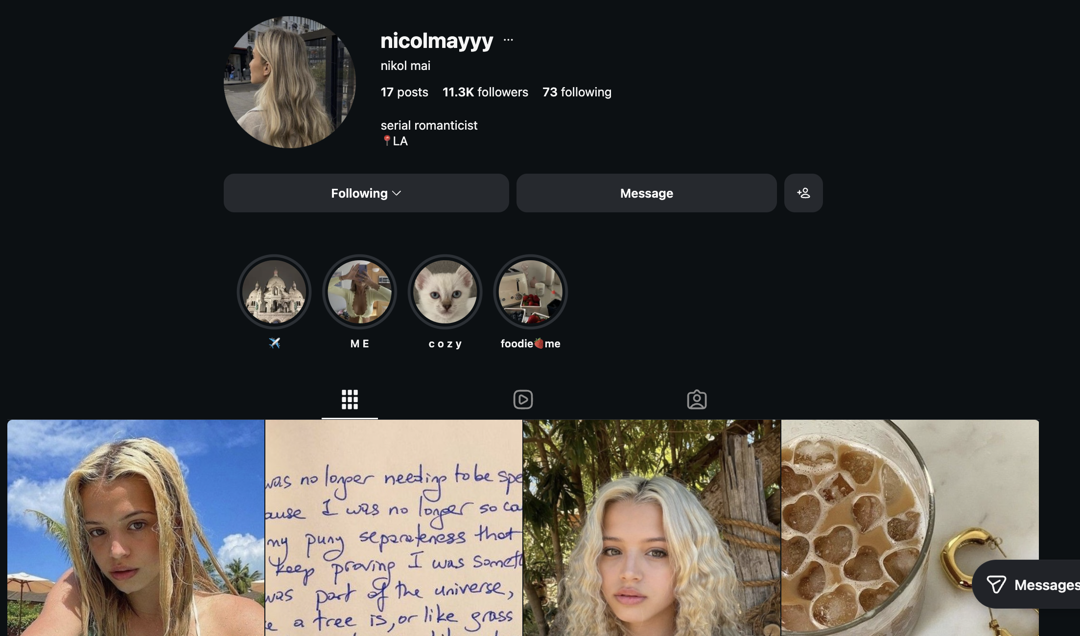 Nicol Mai follower count after using Trollishly and maintaining consistent content